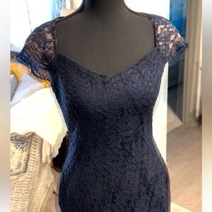 Ralph Lauren Navy Blue evening gown prom dress size 2